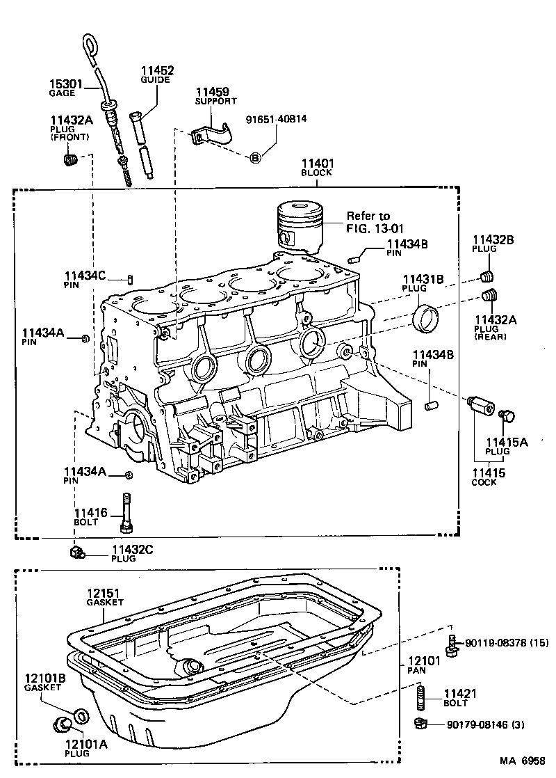 90344-52003 PLUG, W/HEAD TAPER SCREW, NO.5 product image