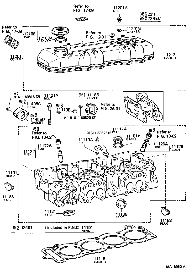 11101-65010 HEAD SUB-ASSY, CYLINDER product image