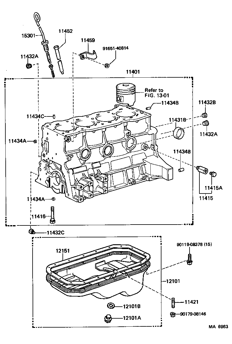 11452-65010 GUIDE, OIL LEVEL GAGE product image