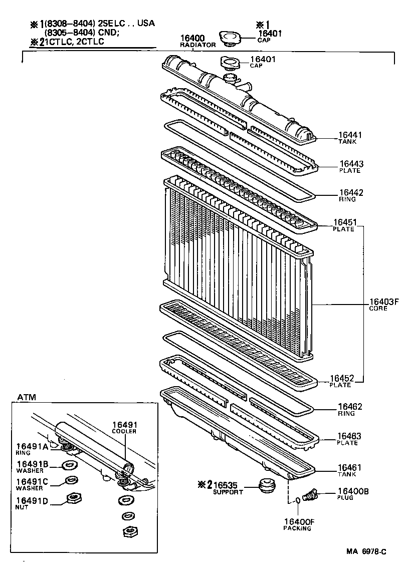 16535-64040 SUPPORT, RADIATOR, LOWER product image