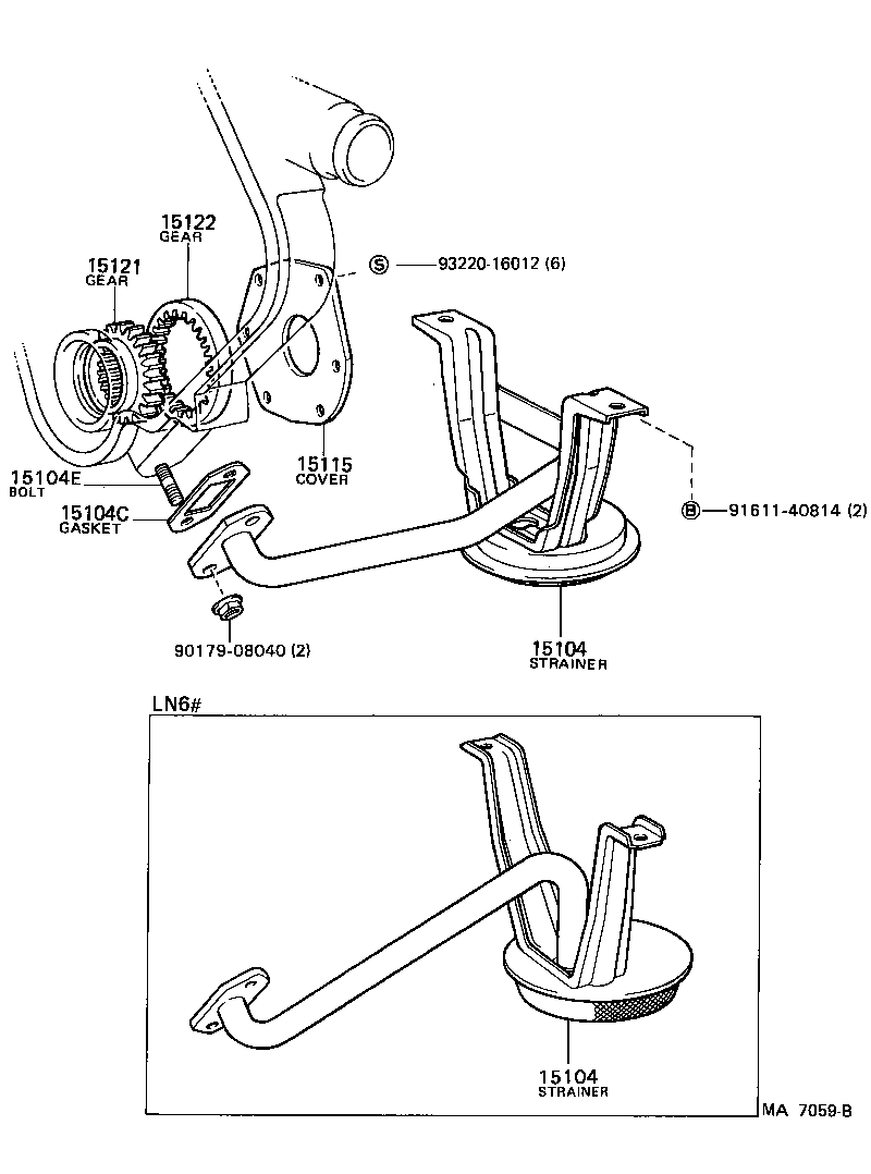15122-35030 GEAR, OIL PUMP DRIVEN product image