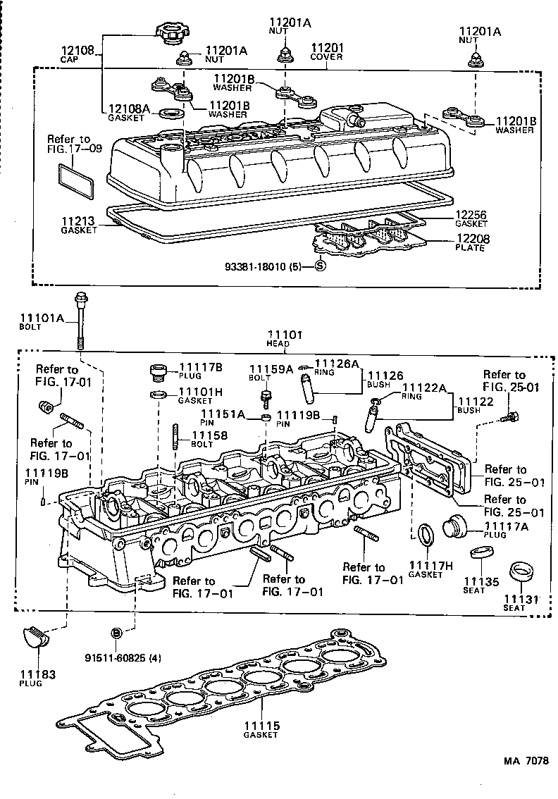 11101-54080 HEAD SUB-ASSY, CYLINDER product image