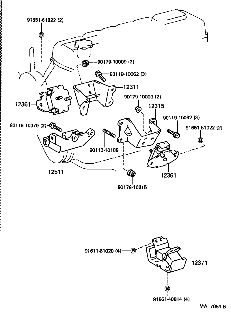 12381-71020 STABILIZER, ENGINE MOUNTING product image