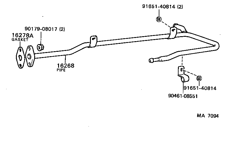 16302-70010 PIPE, WATER INLET product image