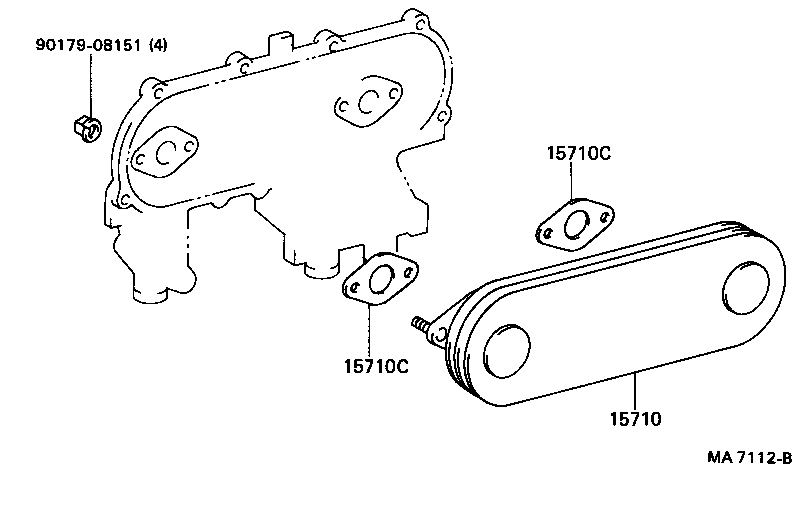 15710-56051 COOLER ASSY, OIL product image