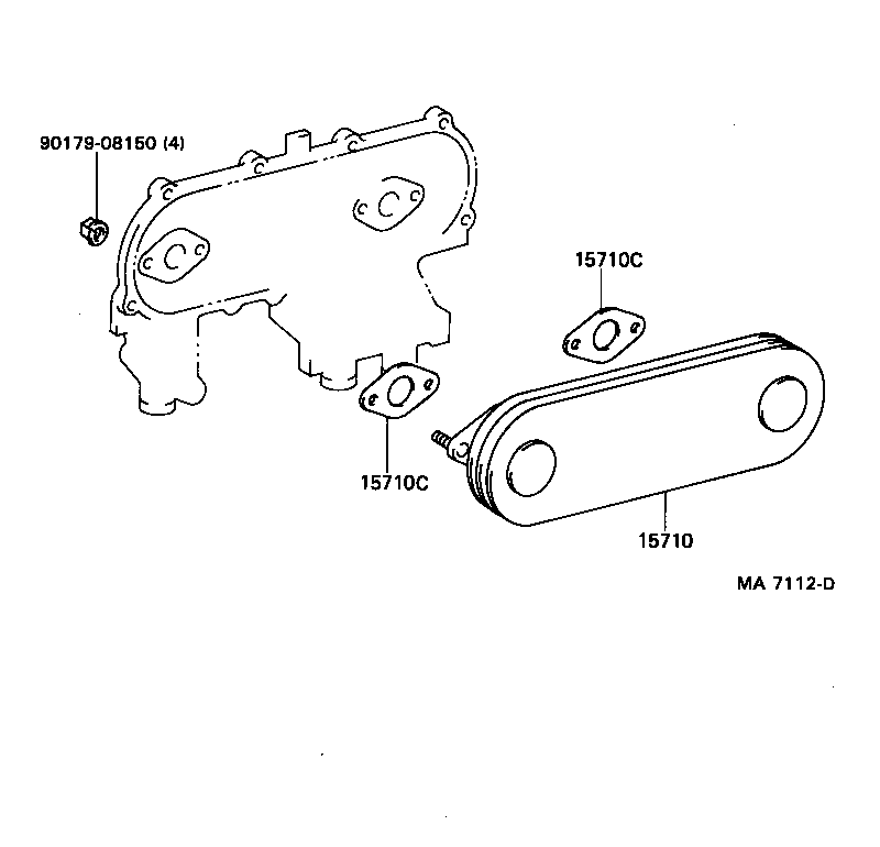 15785-54010 GASKET(FOR OIL COOLER) product image