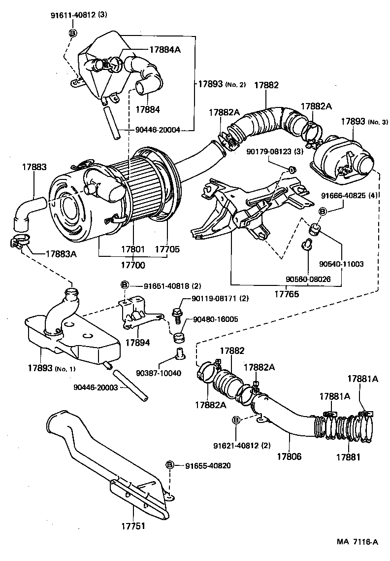 17705-43050 CAP SUB-ASSY, AIR CLEANER product image