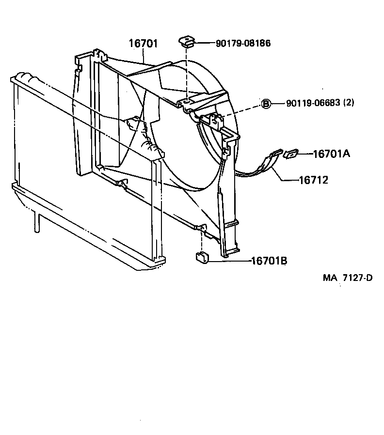 16267-54040 HOSE, WATER BY-PASS, NO.3 product image