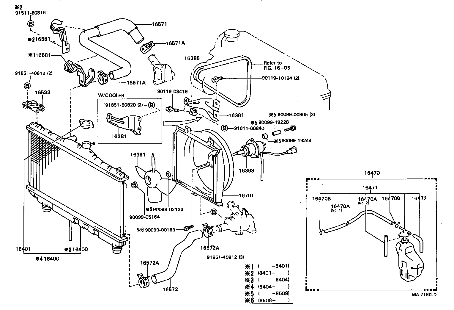 99555-00130 HOSE, WATER BY-PASS, NO.3 product image