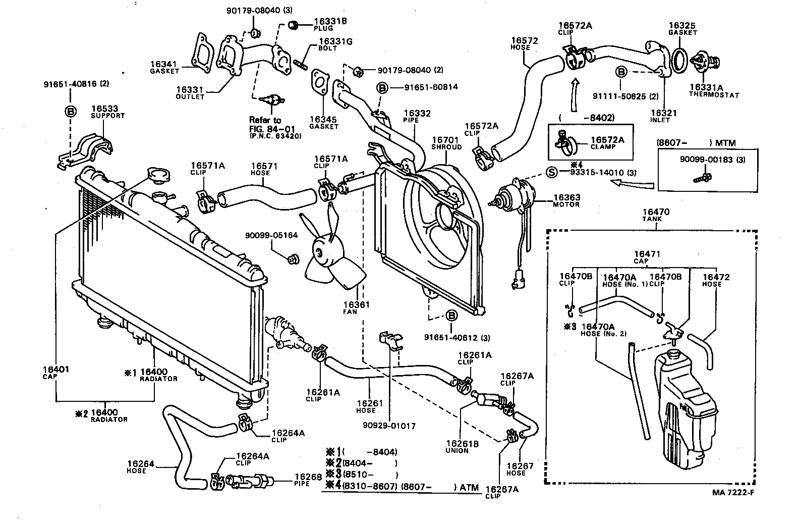 99555-00130 HOSE, WATER BY-PASS, NO.3 product image