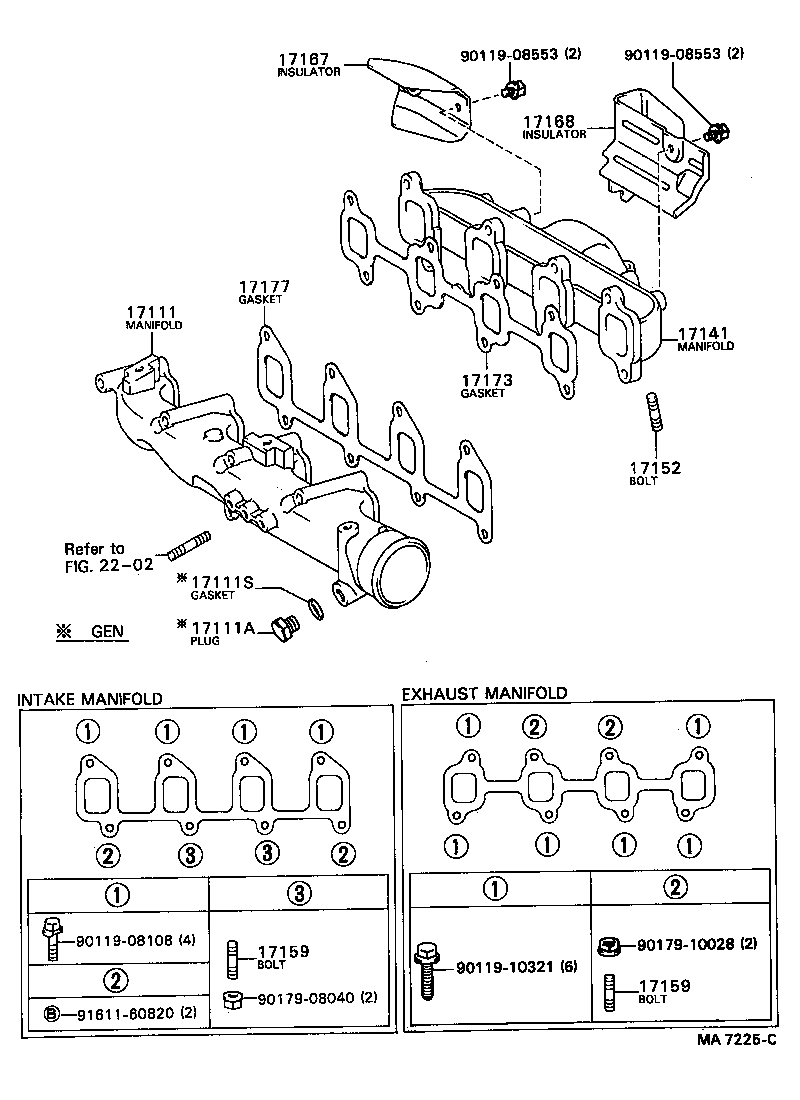 17111-63040 MANIFOLD, INTAKE product image