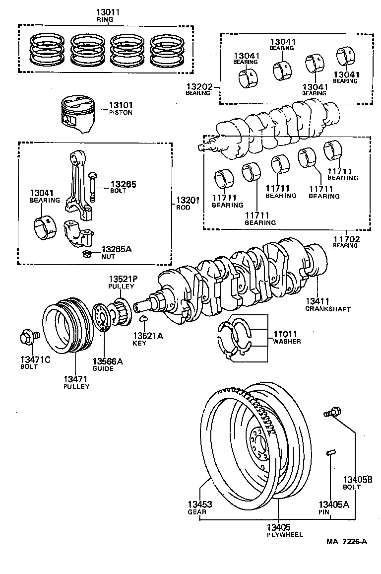 13015-71060 RING SET, PISTON product image