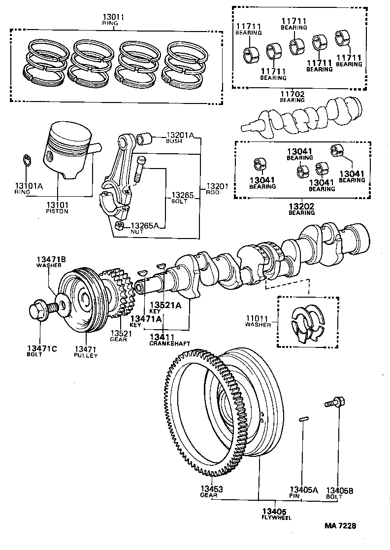 13015-71060 RING SET, PISTON product image
