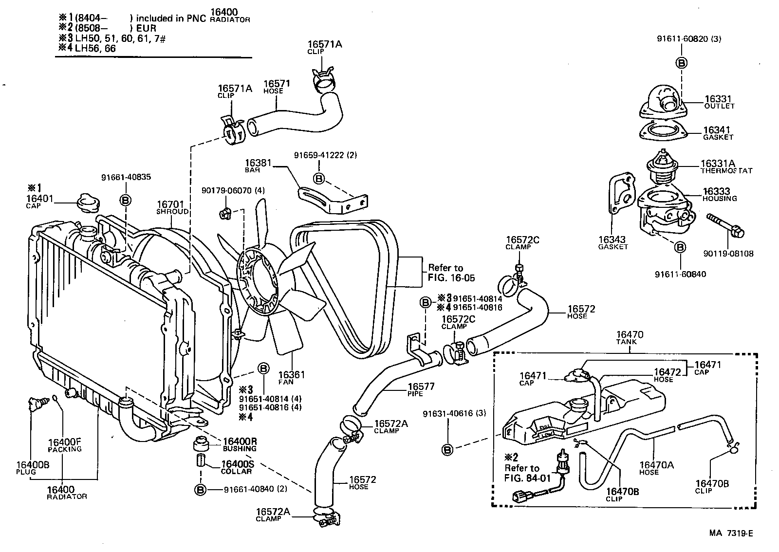16573-54030 HOSE, RADIATOR, OUTLET product image