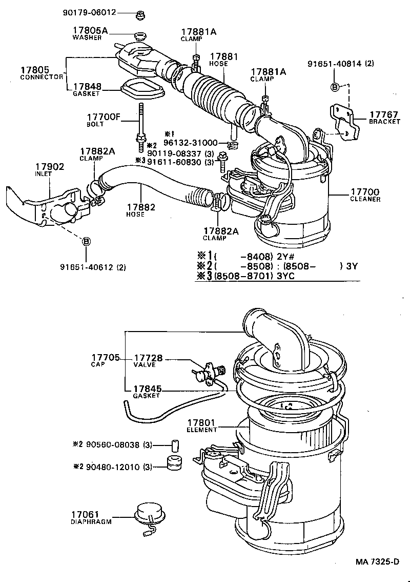 17700-72090 CLEANER ASSY, AIR product image