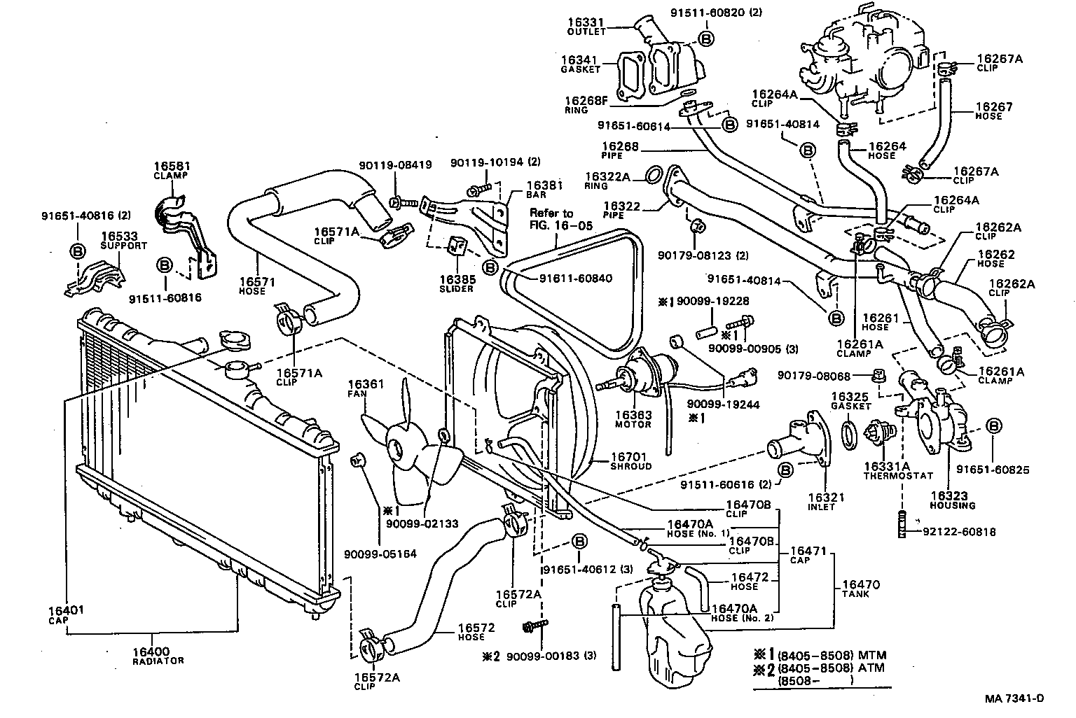 16533-16040 SUPPORT, RADIATOR, UPPER product image