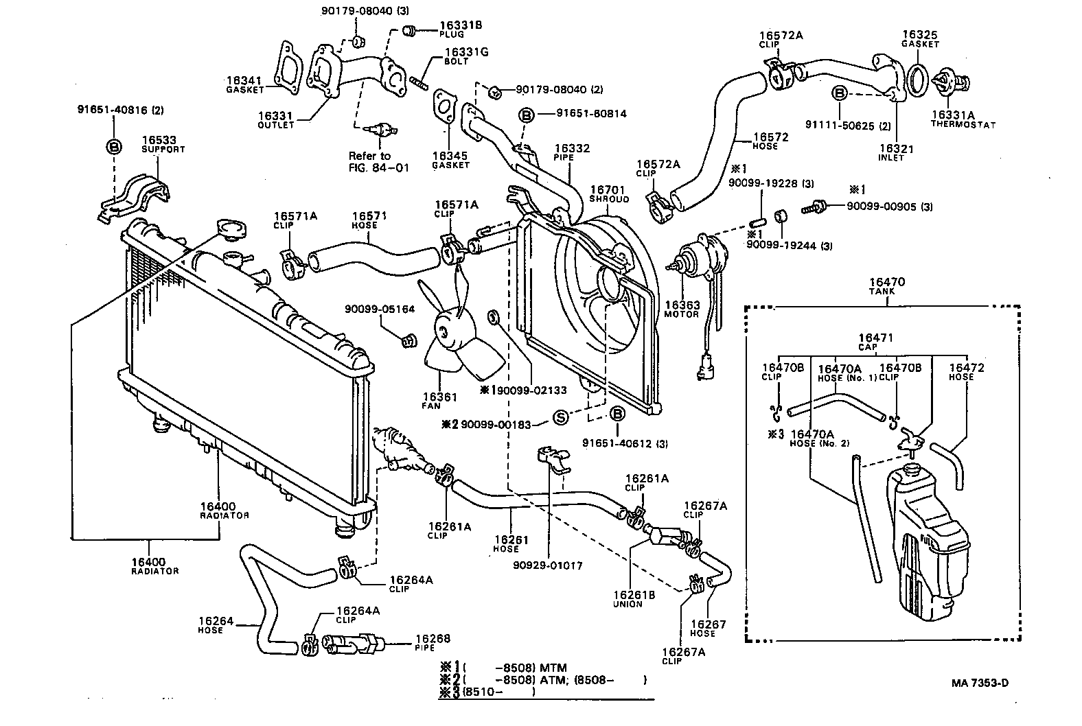 16533-16040 SUPPORT, RADIATOR, UPPER product image