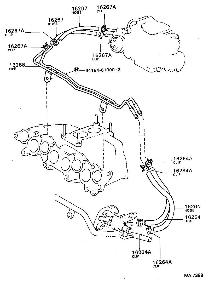 16533-63050 SUPPORT, RADIATOR, LOWER product image