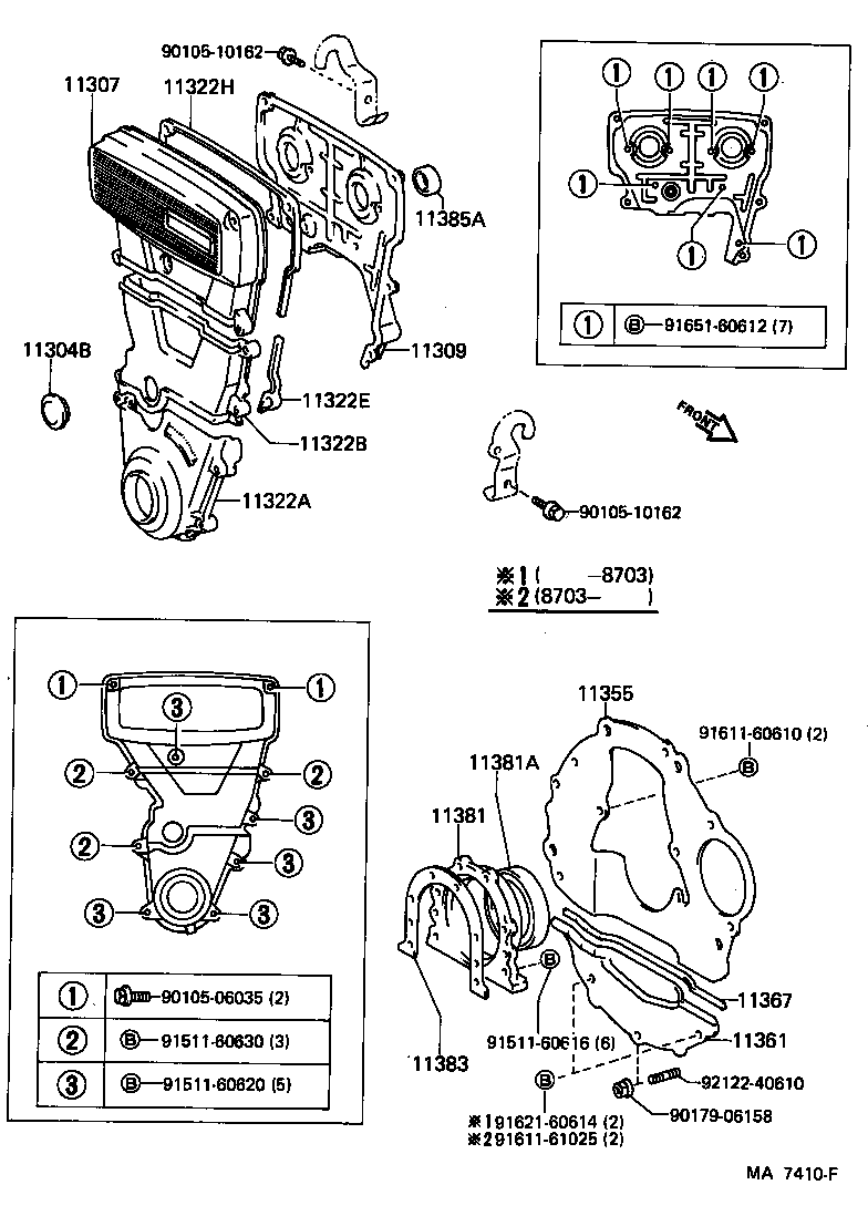 90116-06033 BOLT, STUD(FOR ENGINE REAR OIL SEAL RETAINER) product image