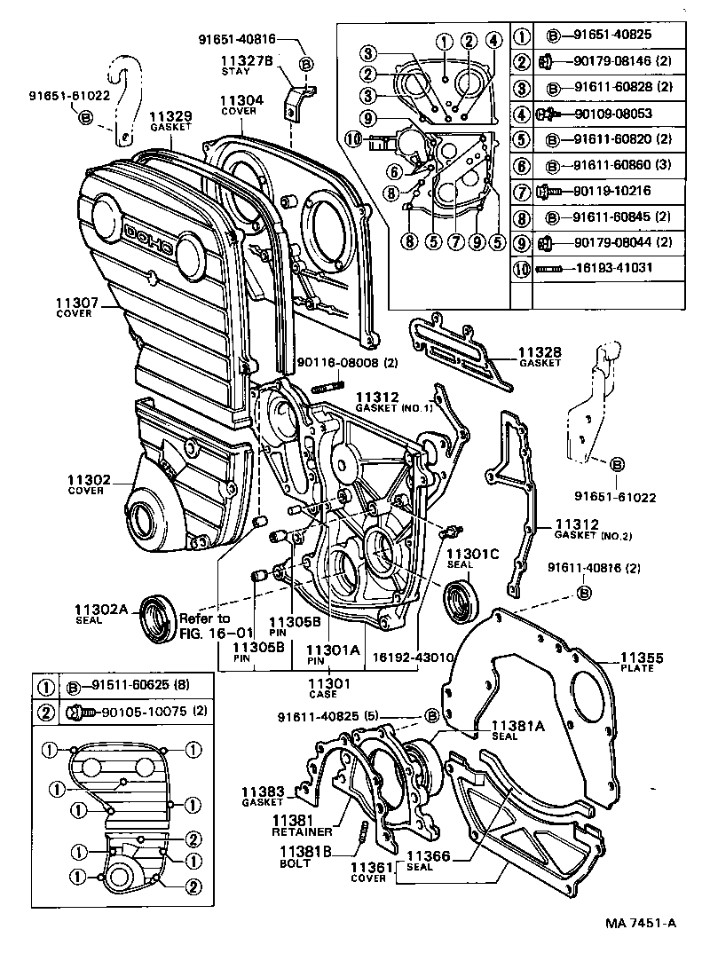 11302-70011 COVER SUB-ASSY, TIMING CHAIN OR BELT product image