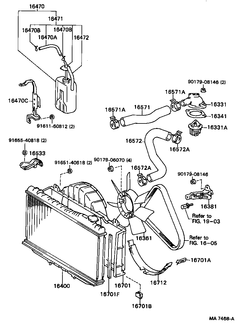 16572-63050 HOSE, RADIATOR, OUTLET product image