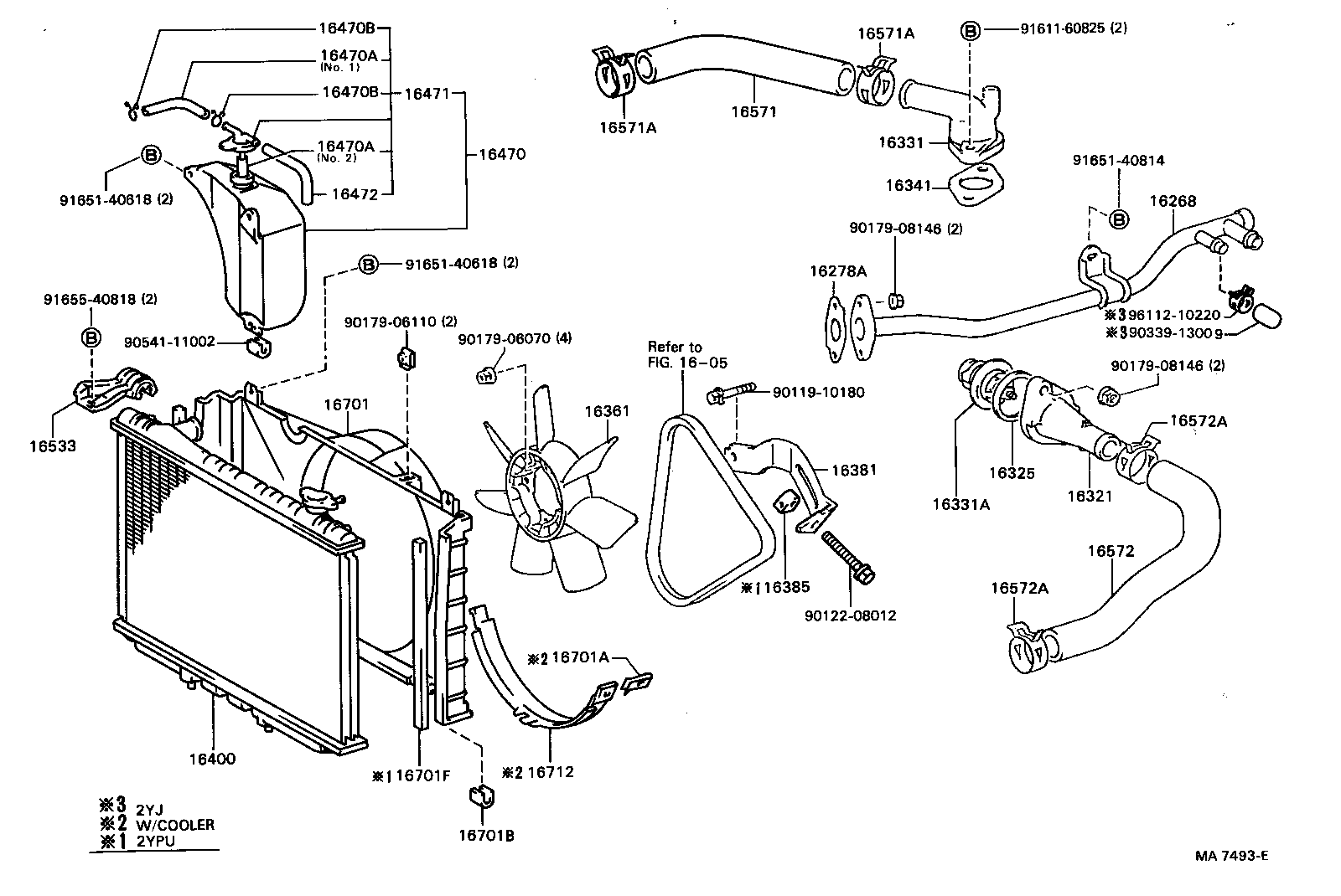 16572-63050 HOSE, RADIATOR, OUTLET product image
