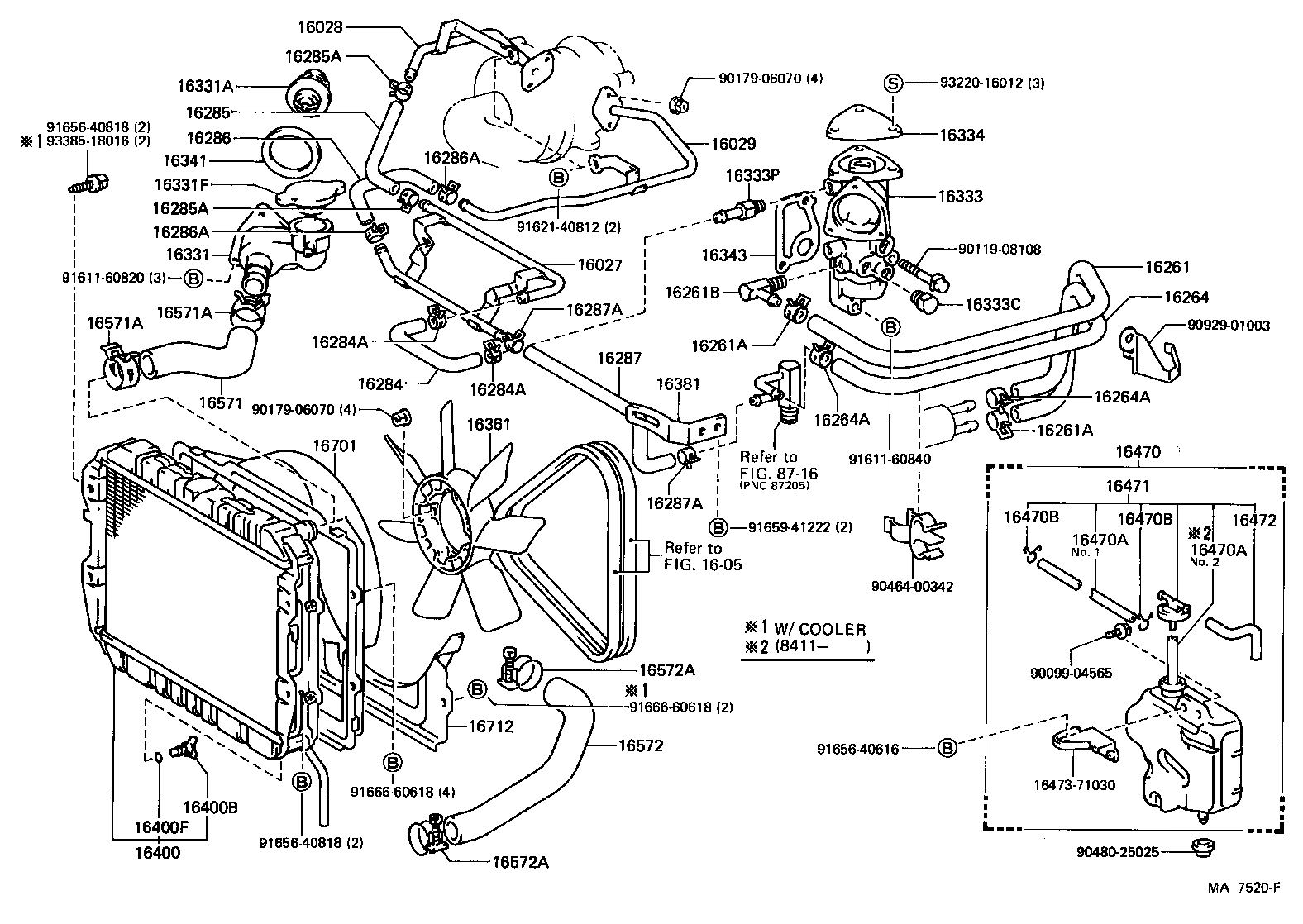 16028-35010 PIPE SUB-ASSY, TURBO WATER, NO.2 product image