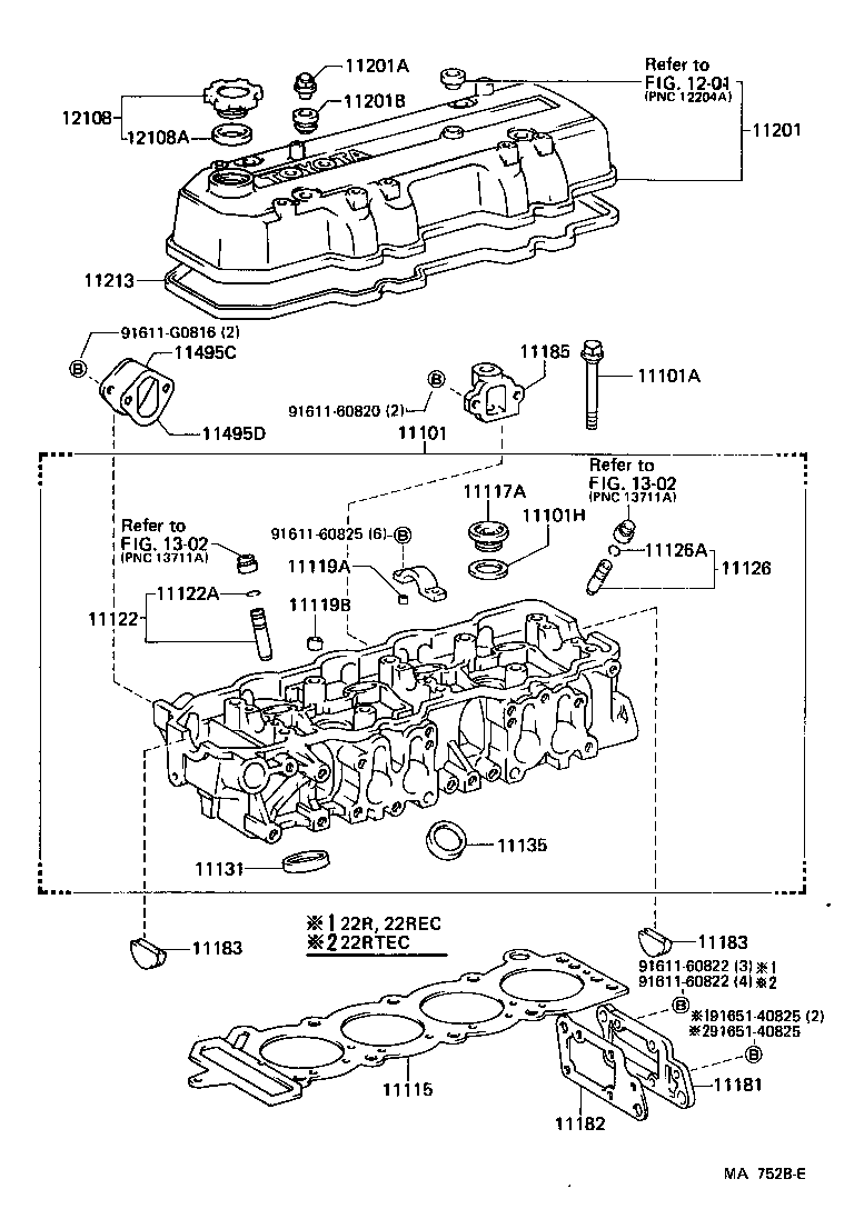11101-65010 HEAD SUB-ASSY, CYLINDER product image