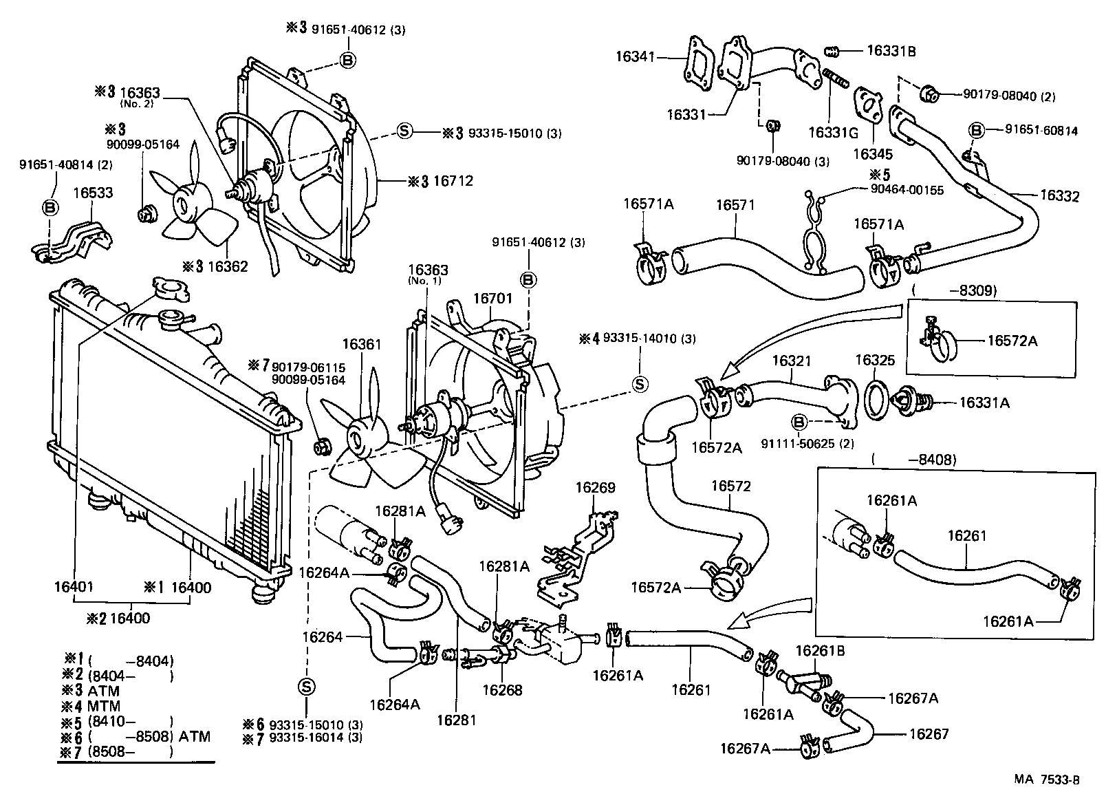 16535-64040 SUPPORT, RADIATOR, LOWER product image