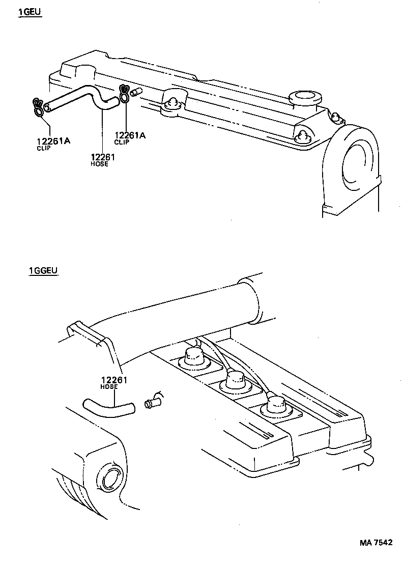 12261-88302 HOSE, VENTILATION product image
