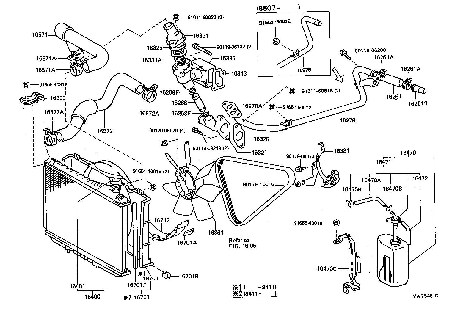 16572-63050 HOSE, RADIATOR, OUTLET product image