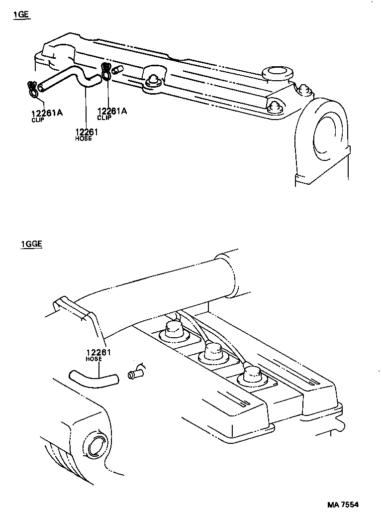 12262-54010 HOSE, VENTILATION, NO.2 product image