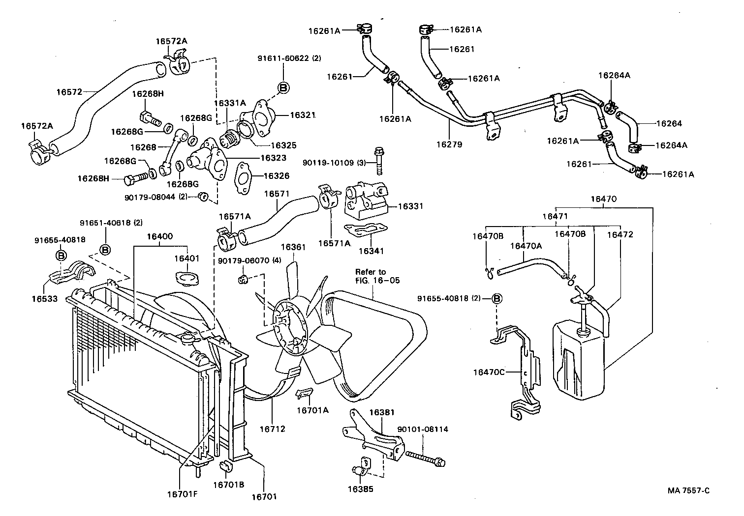 16347-70010 GASKET, WATER BY-PASS product image