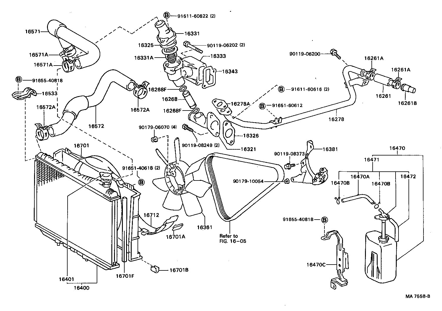 16347-70010 GASKET, WATER BY-PASS product image