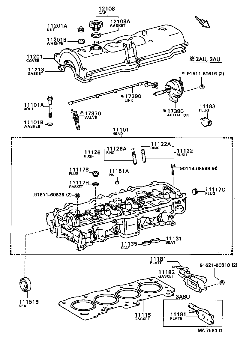 11101-15040 HEAD SUB-ASSY, CYLINDER product image
