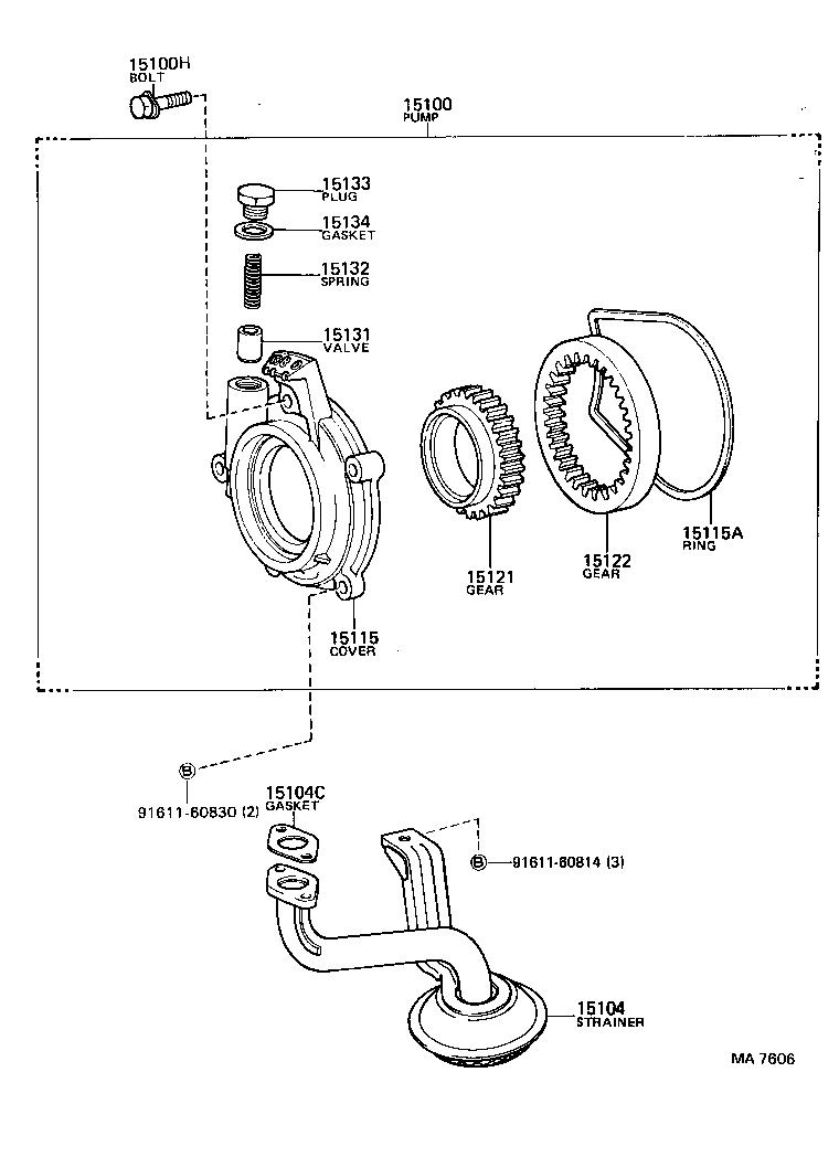 15102-71010 ROTOR SET, OIL PUMP product image