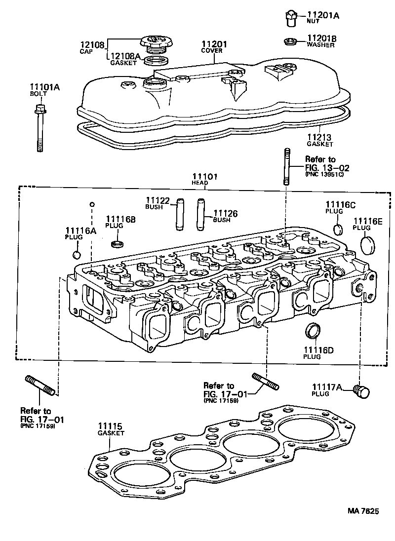 11101-58020 HEAD SUB-ASSY, CYLINDER product image