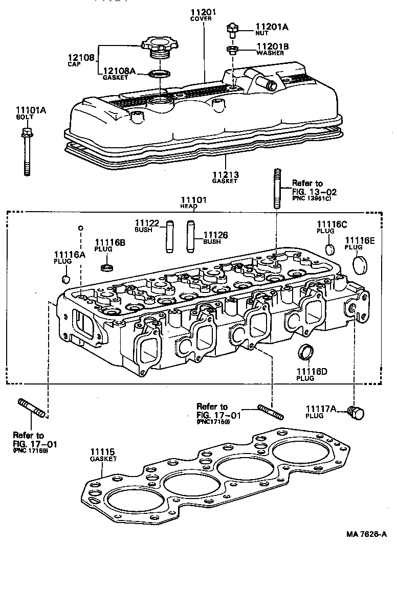 11101-58020 HEAD SUB-ASSY, CYLINDER product image