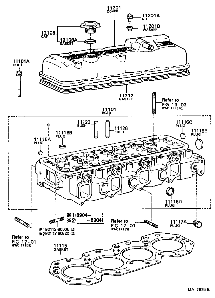 11101-58031 HEAD SUB-ASSY, CYLINDER product image