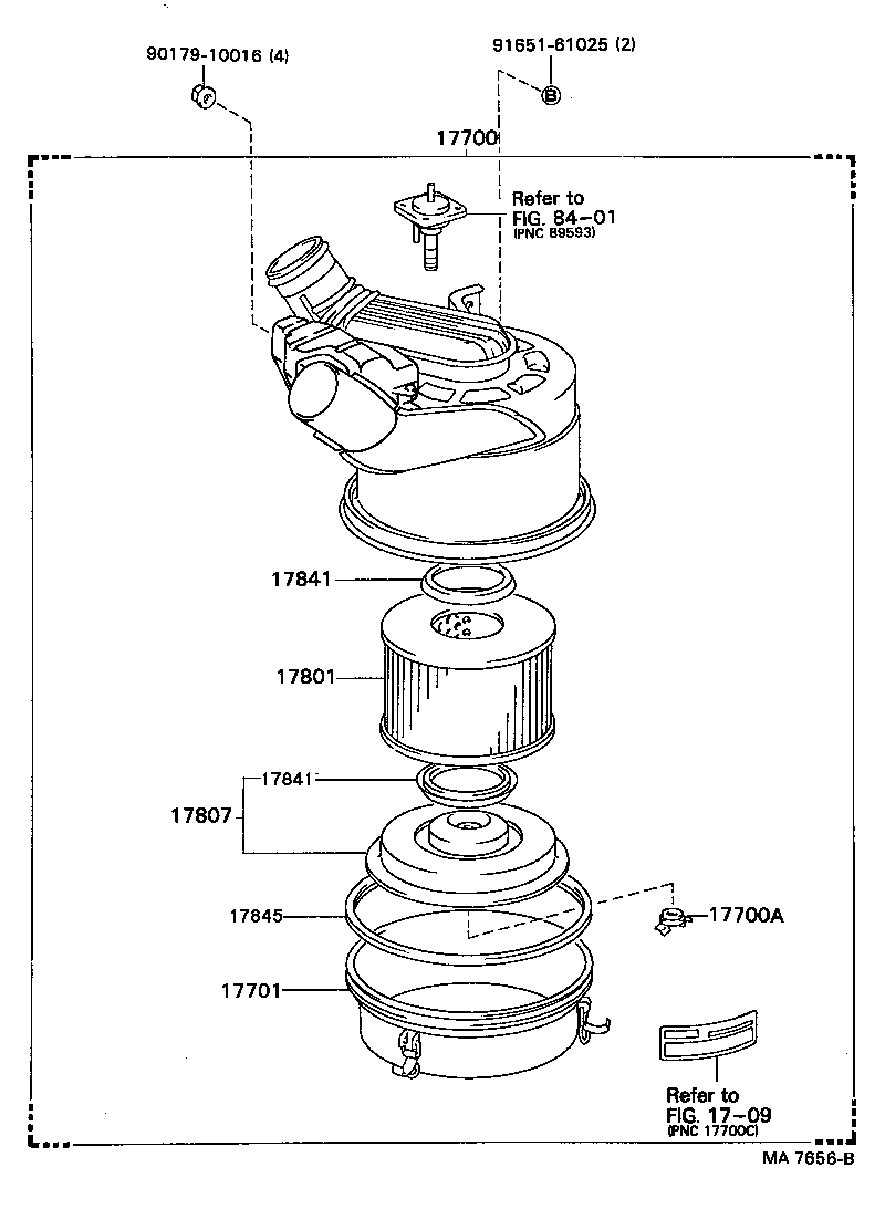 17700-58150 CLEANER ASSY, AIR product image