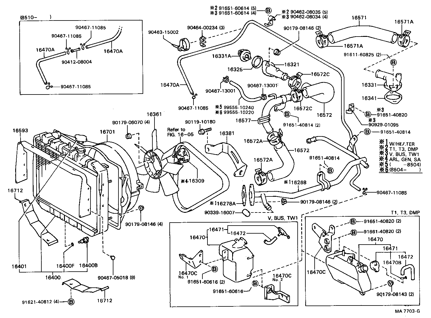 16261-35050 HOSE, WATER BY-PASS product image