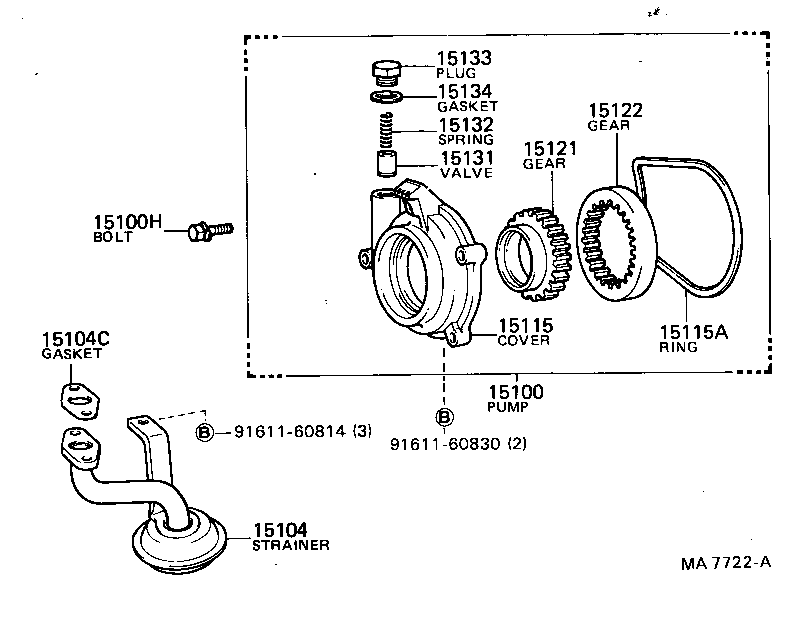 15102-43050 GEAR, OIL PUMP DRIVE product image