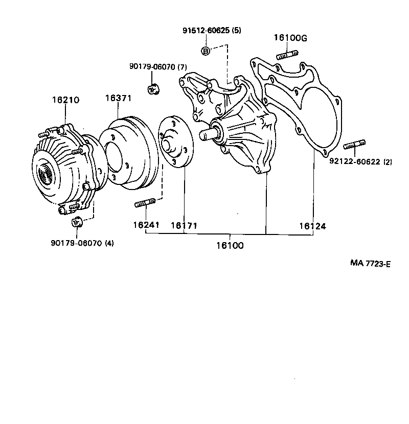 16159-70040 PIN, RING(FOR WATER PUMP SET) product image