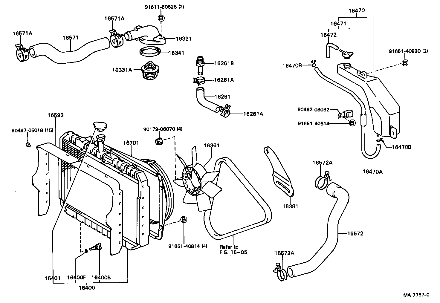 16261-35050 HOSE, WATER BY-PASS product image