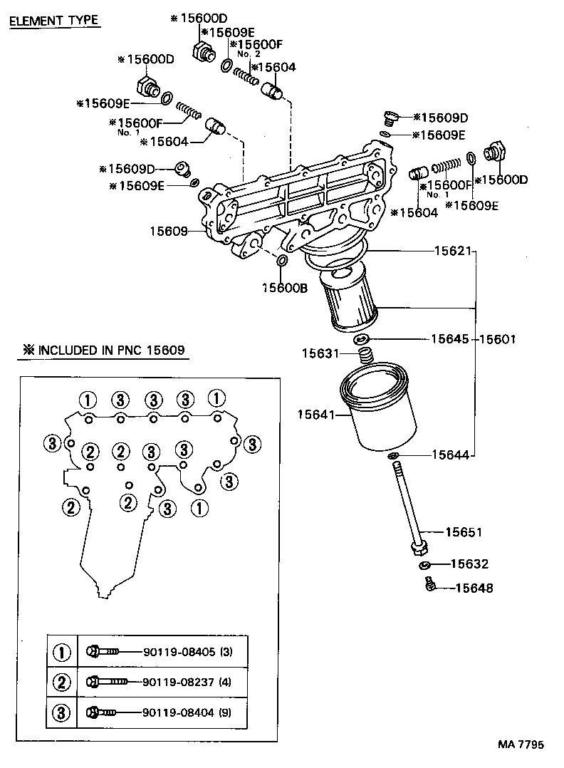 15661-78020 SPRING, COMPRESSION(FOR OIL FILTER) product image