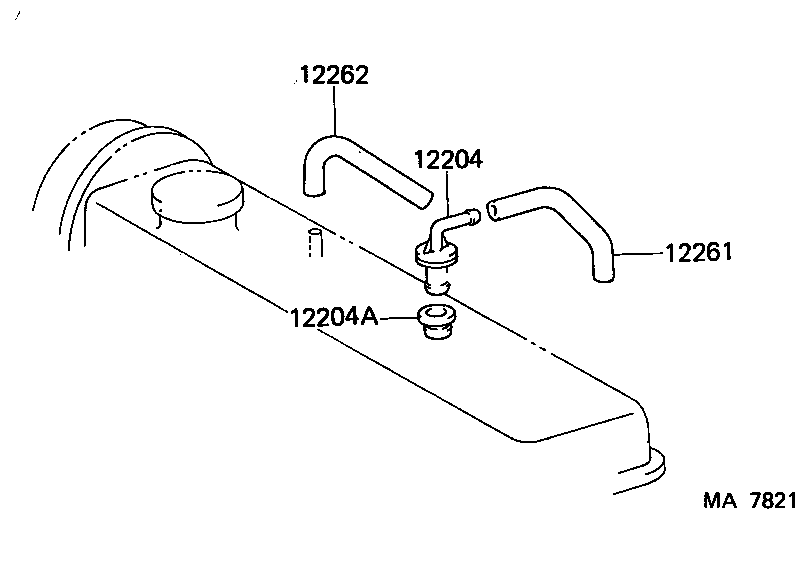 12261-11090 HOSE, VENTILATION product image