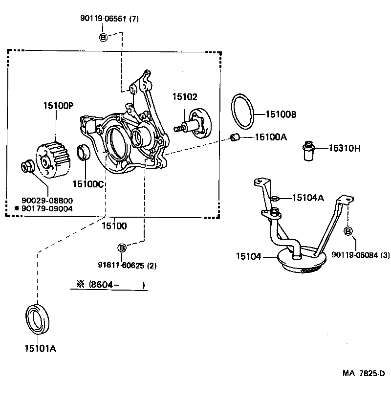 15102-10012 ROTOR SET, OIL PUMP product image
