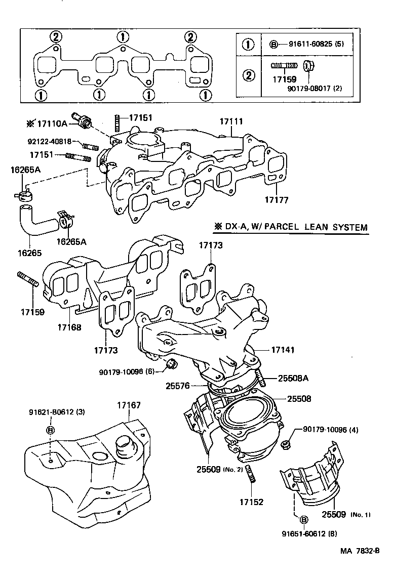 90116-10121 BOLT, STUD(FOR TURBOCHARGER) product image