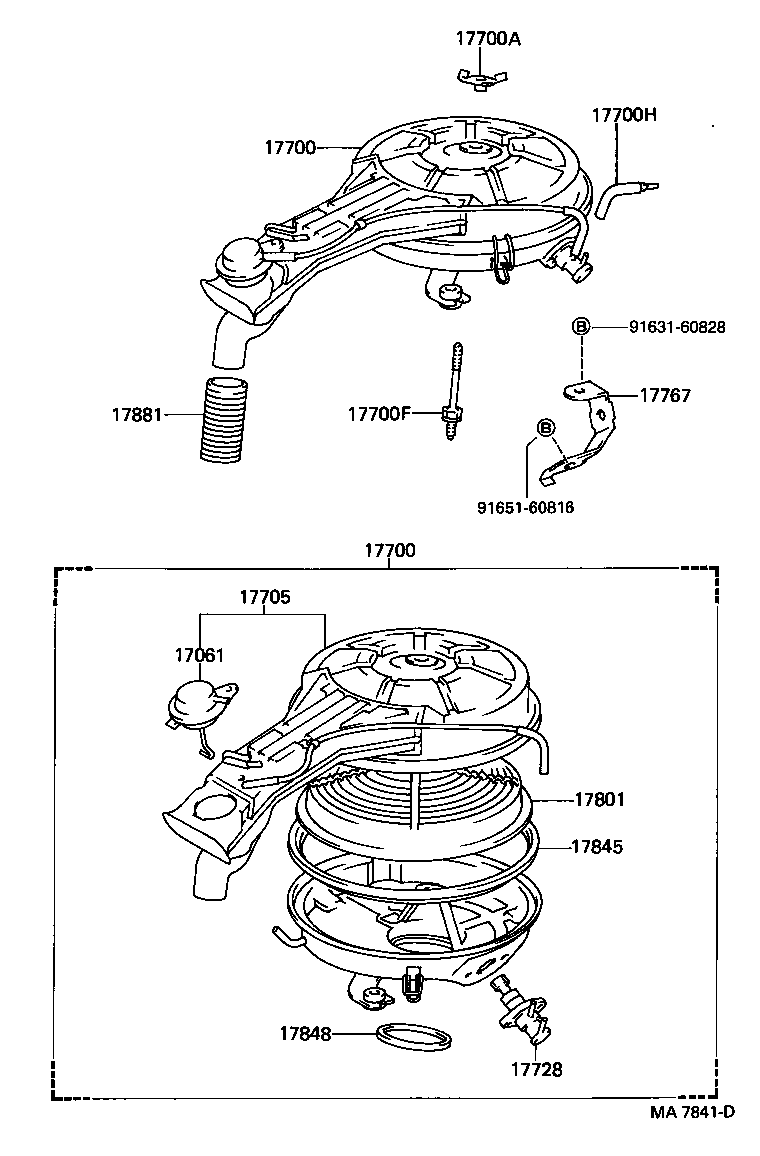 17700-11630 CLEANER ASSY, AIR product image