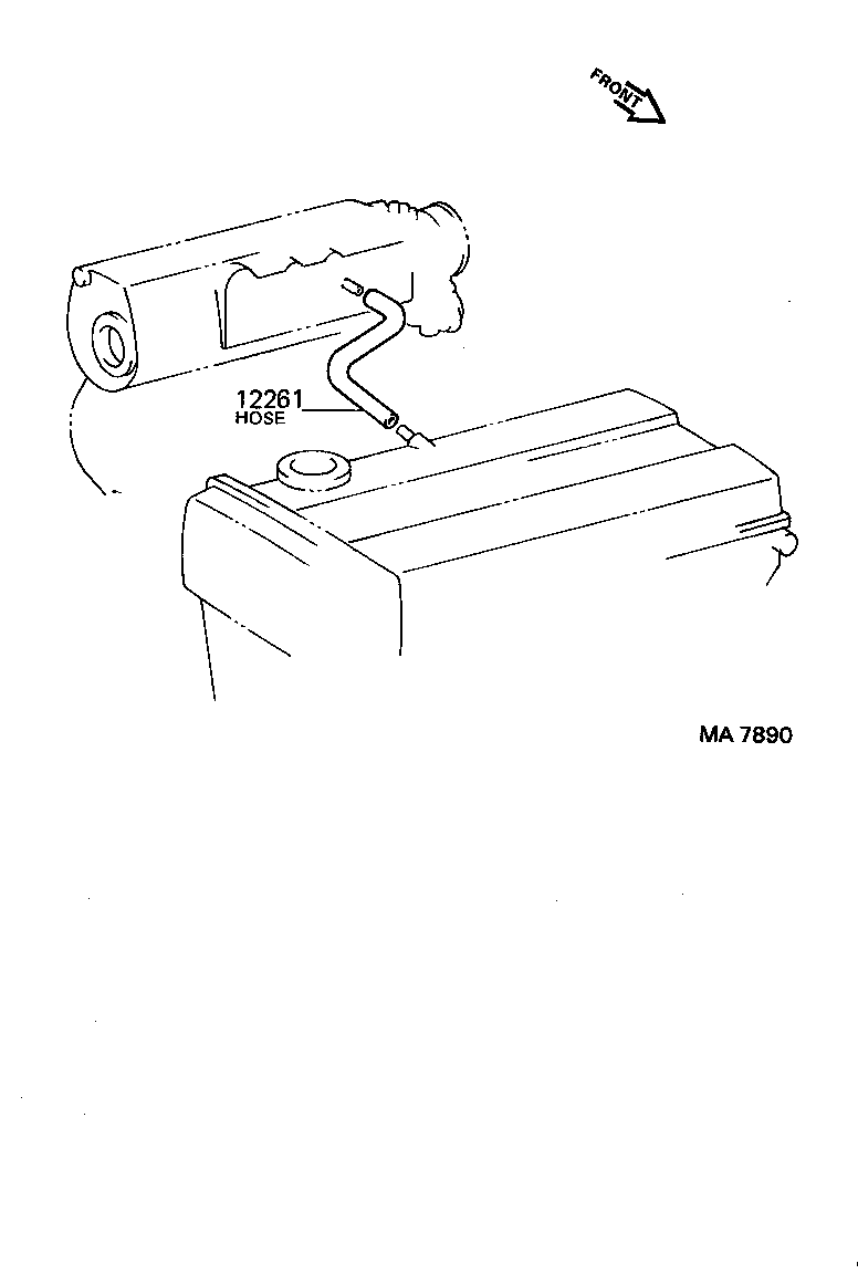 12261-16031 HOSE, VENTILATION product image